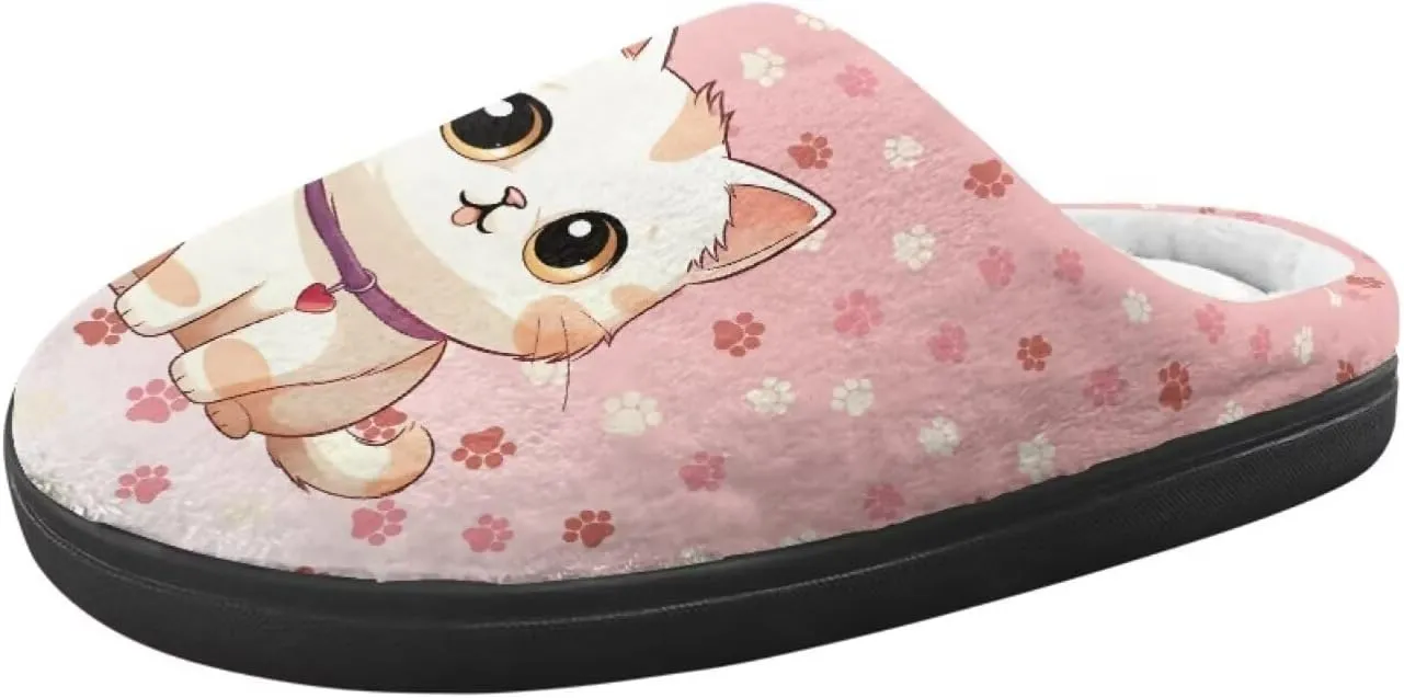 Child Plush Slip on House Slipper Plush Cozy Warm Slippers for Boys Girls
