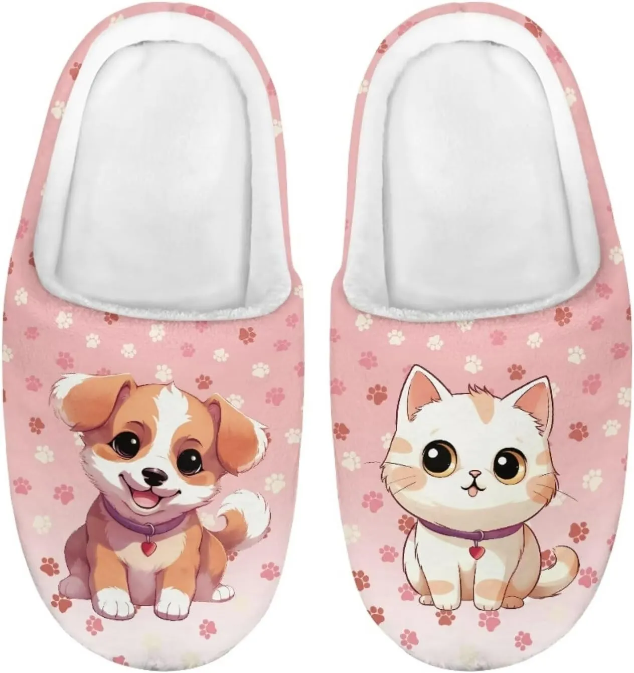 Child Plush Slip on House Slipper Plush Cozy Warm Slippers for Boys Girls