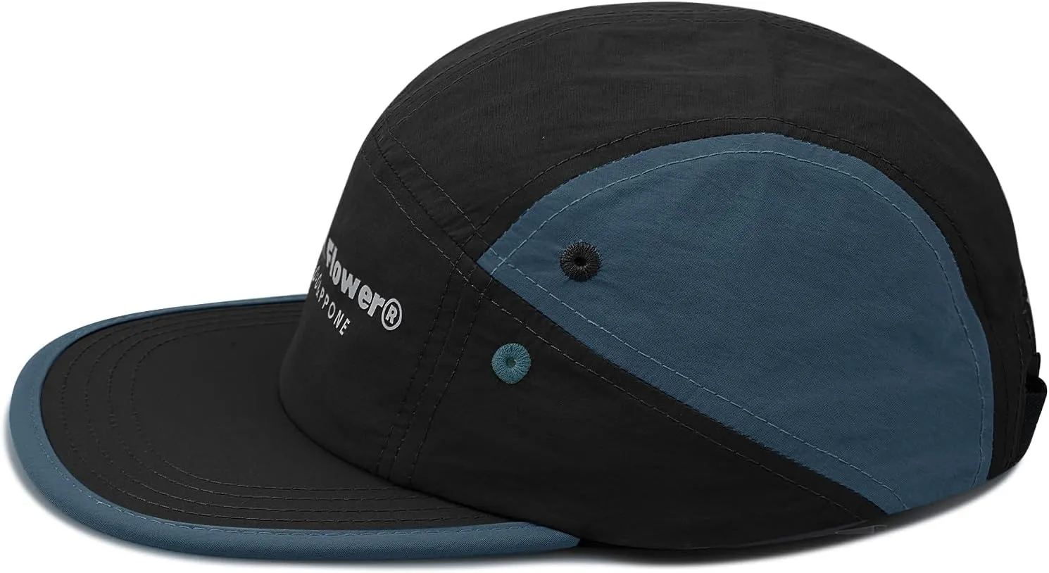 CLAPE 5 Panel Hats for Men Women Lightweight Quick-Drying Vintage Camper Hat Flat Bill Baseball Cap Running Hat