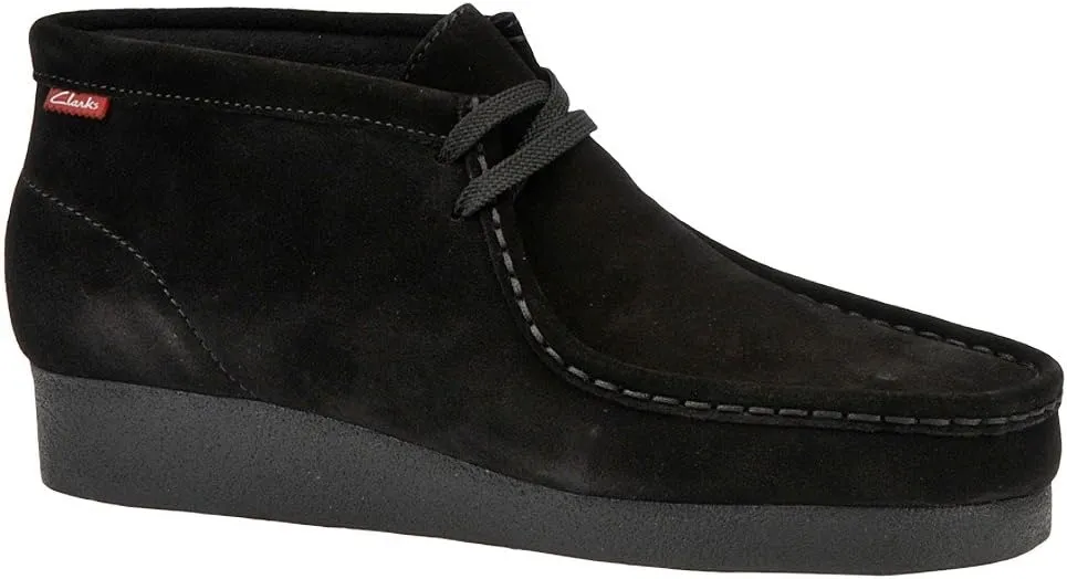 Clarks Padmore Boot Black Leather 10