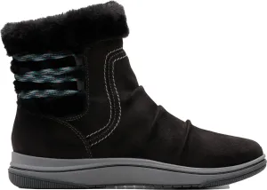 Clarks Women's Breeze Cozy Ankle Boot, Black, 5