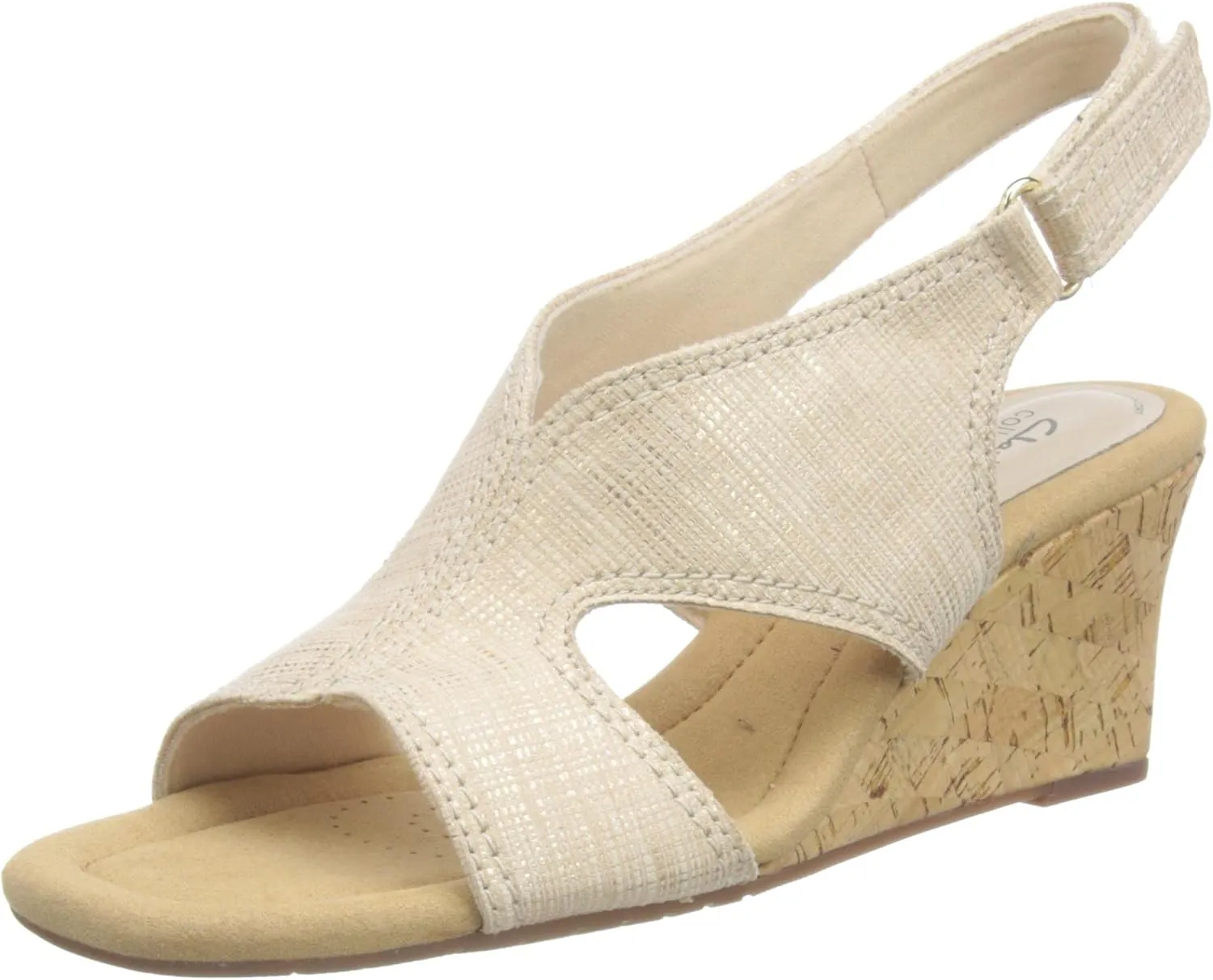 Clarks Womens Kyarra Aster Wedge Wedge Heels