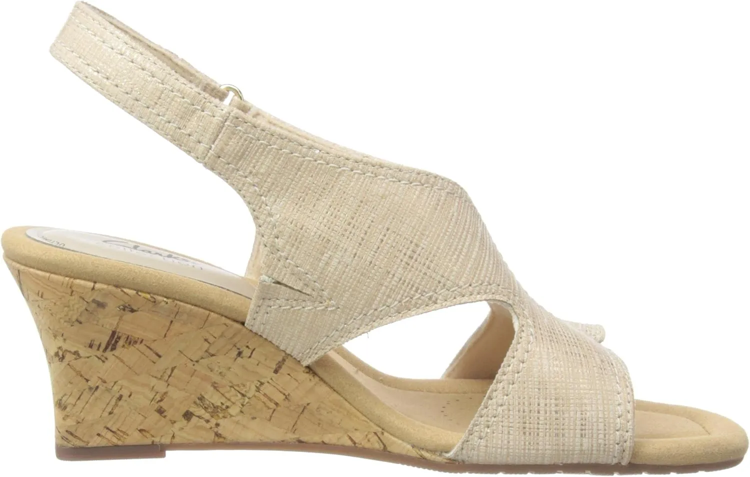 Clarks Womens Kyarra Aster Wedge Wedge Heels