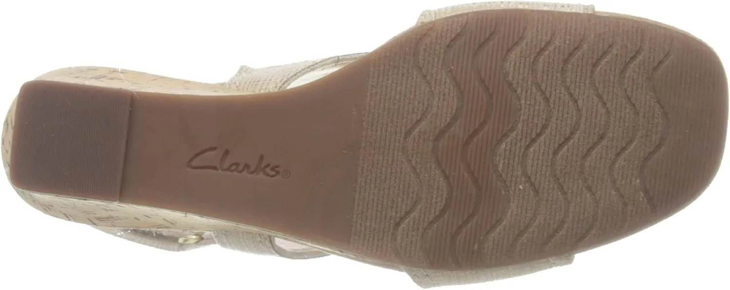 Clarks Womens Kyarra Aster Wedge Wedge Heels