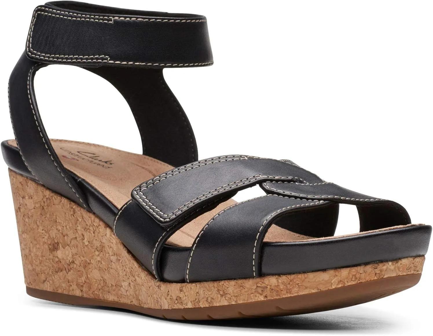 Clarks Women's Un Capri Strap Wedge Sandal