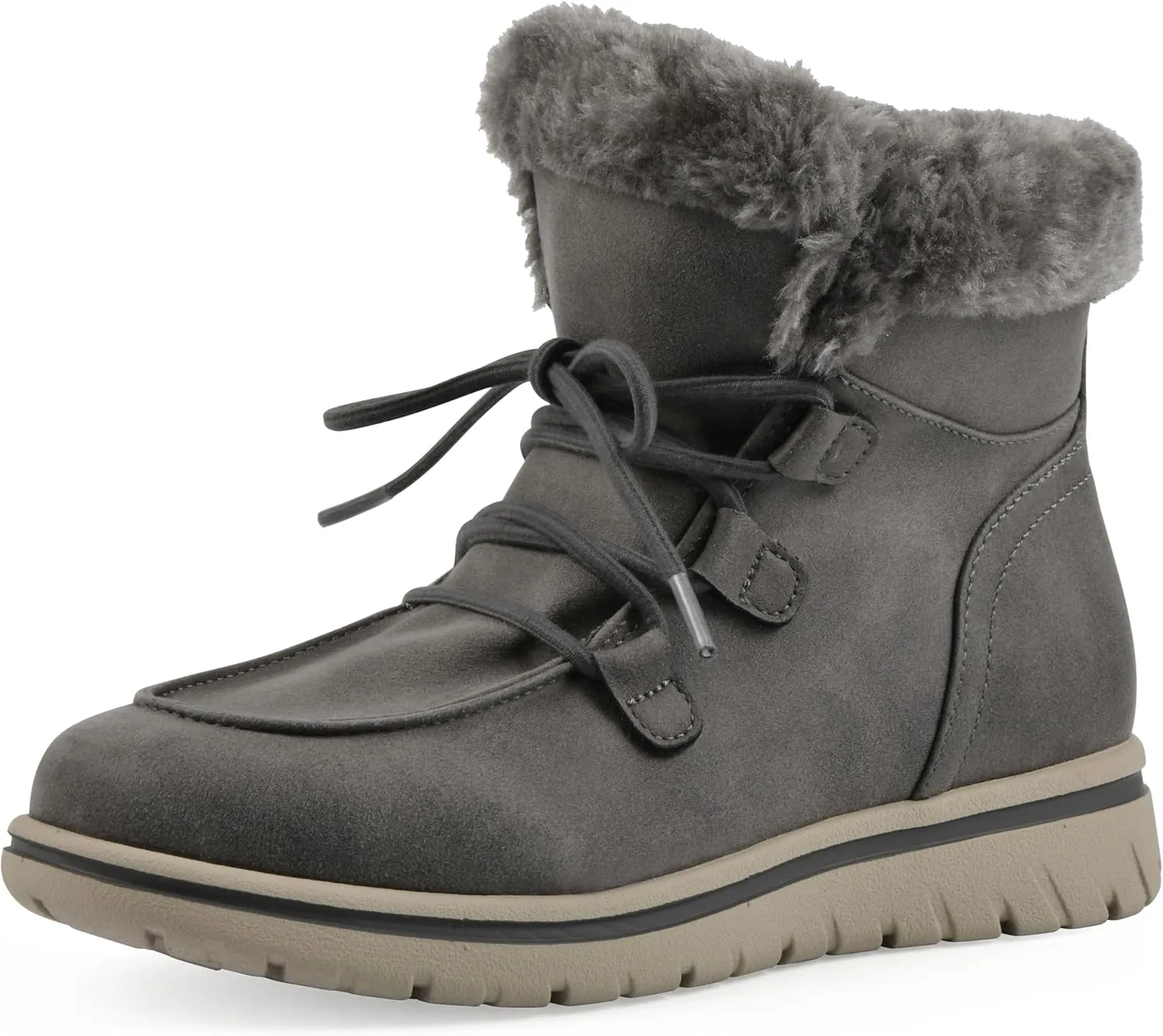 CLIFFS BY WHITE MOUNTAIN Women's Harrison Cushioned Lace-Up Ankle Bootie