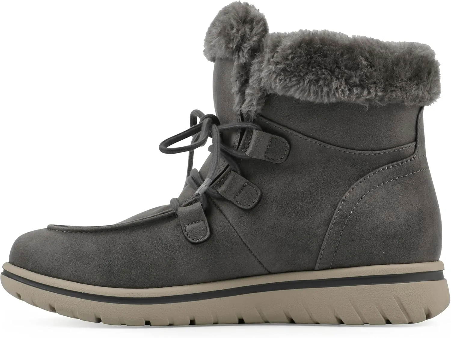 CLIFFS BY WHITE MOUNTAIN Women's Harrison Cushioned Lace-Up Ankle Bootie