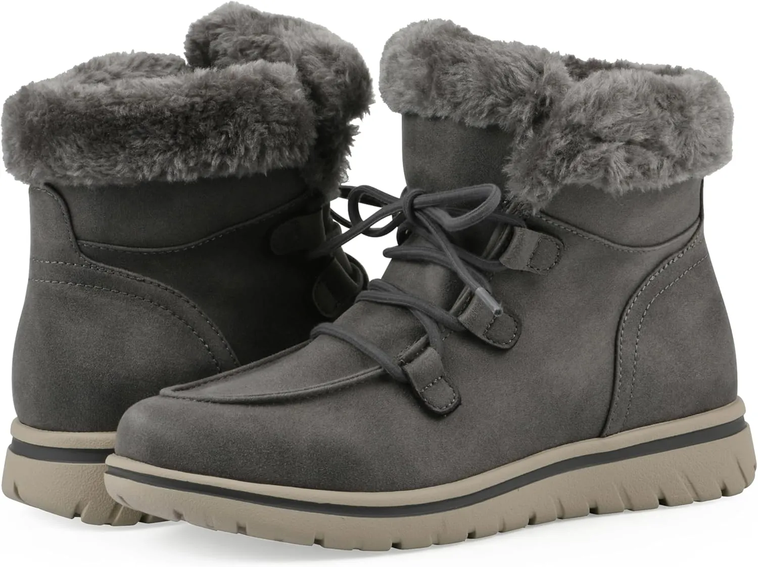 CLIFFS BY WHITE MOUNTAIN Women's Harrison Cushioned Lace-Up Ankle Bootie