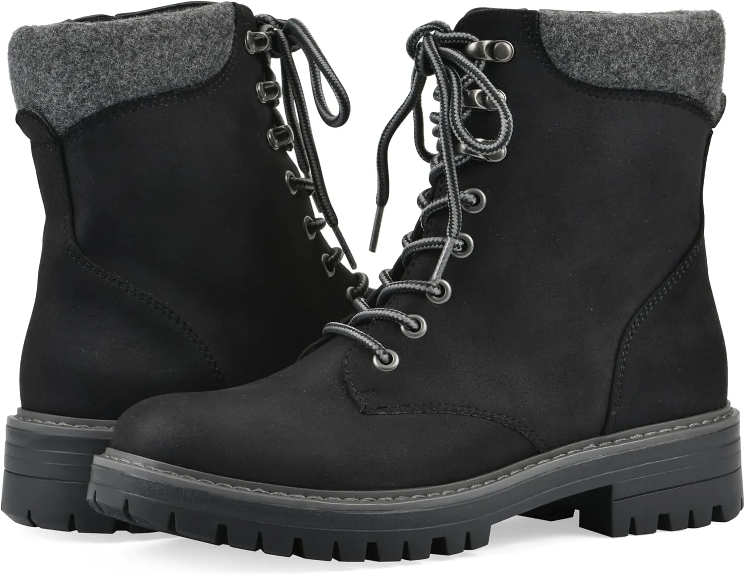 CLIFFS BY WHITE MOUNTAIN Women's Milos Cushioned Lace-Up City Hiker Ankle Bootie