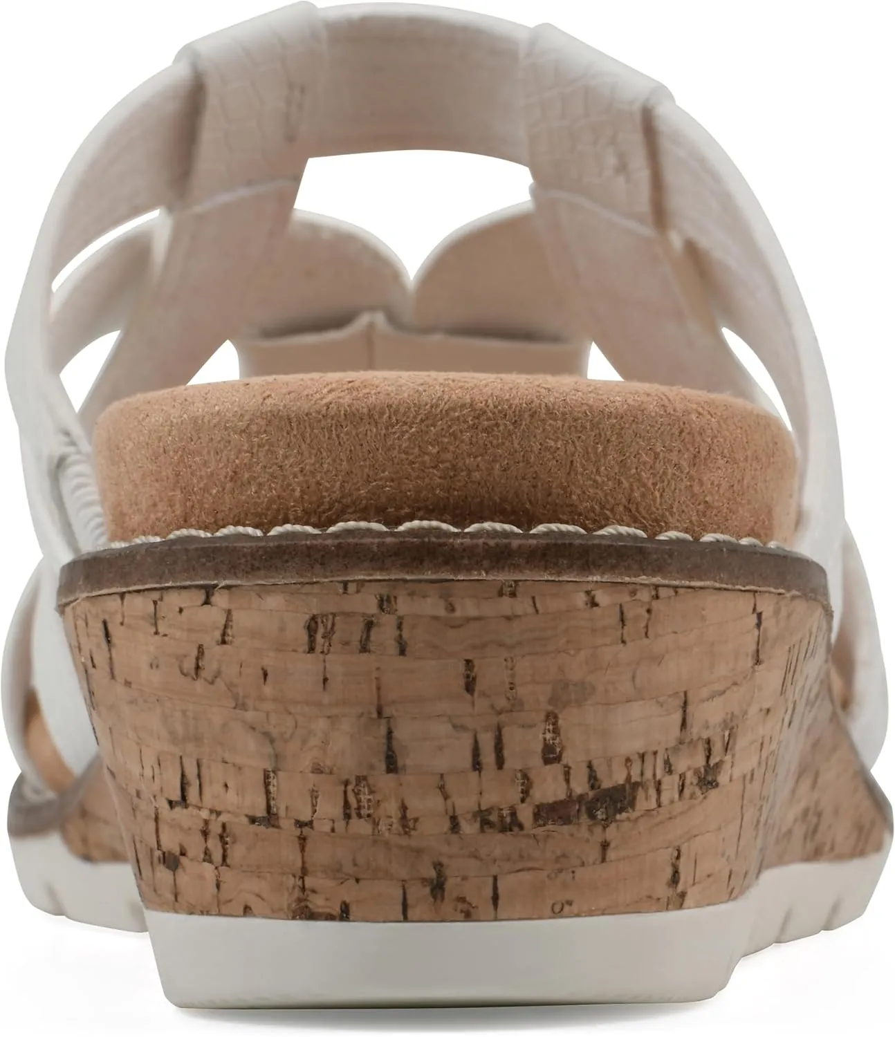 CLIFFS BY WHITE MOUNTAIN Women's Tinisha Strappy Cork Wedge Sandal