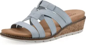 CLIFFS BY WHITE MOUNTAIN Women's Tinisha Strappy Cork Wedge Sandal