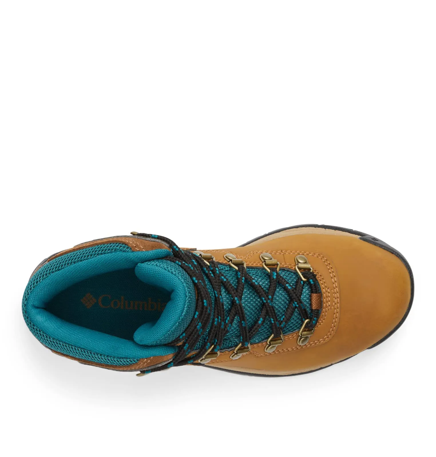 Columbia Womens Newton Ridge Lightweight Waterproof Hiking Boot, Elk/River Blue, 9.5 Wide