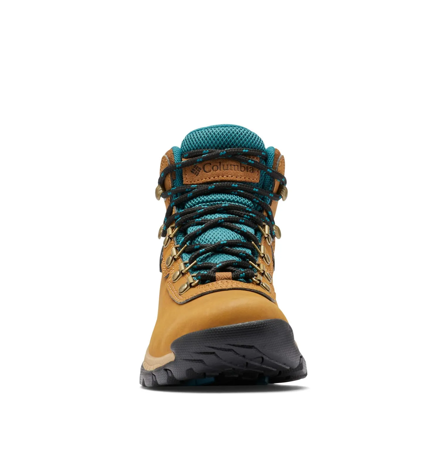 Columbia Womens Newton Ridge Lightweight Waterproof Hiking Boot, Elk/River Blue, 9.5 Wide