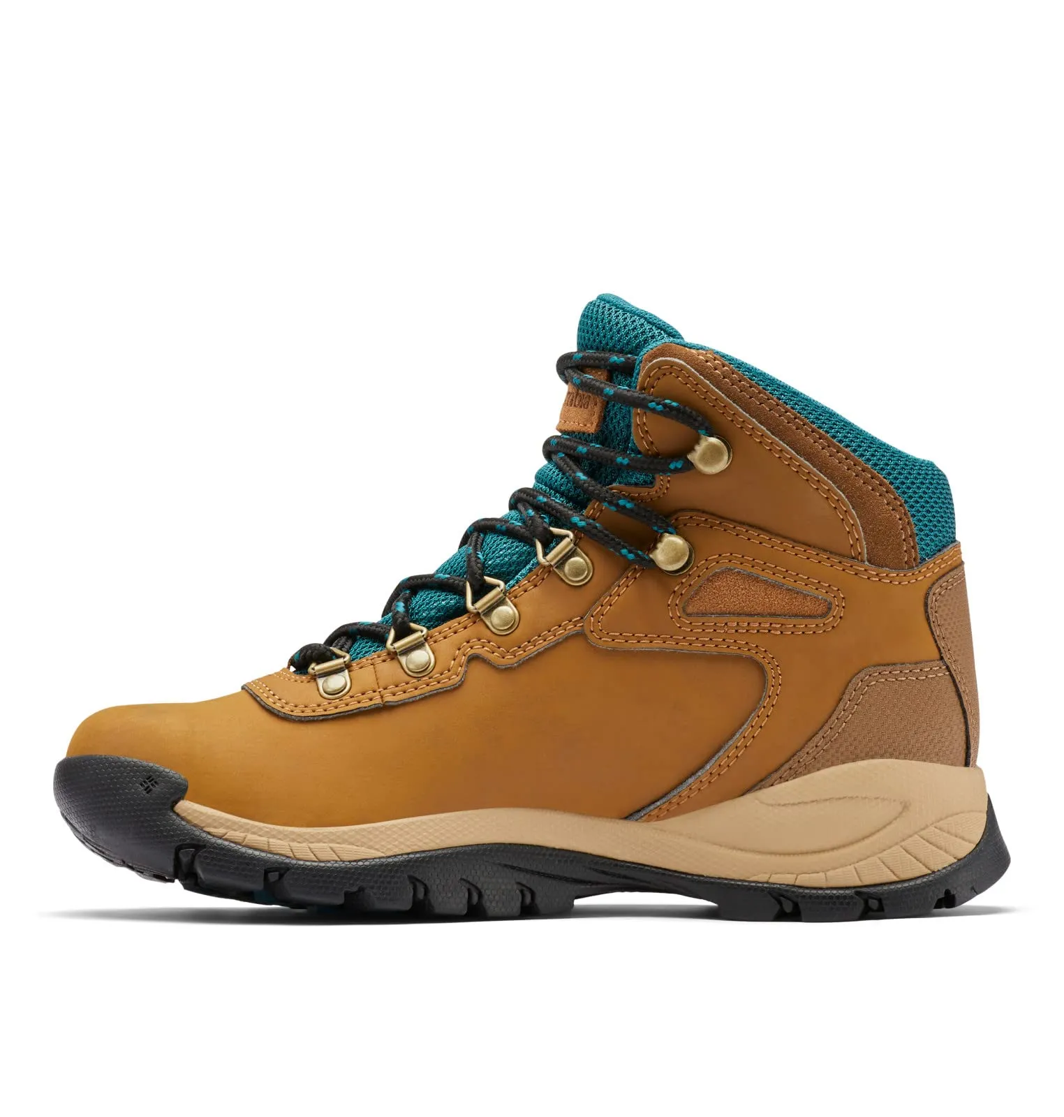 Columbia Womens Newton Ridge Lightweight Waterproof Hiking Boot, Elk/River Blue, 9.5 Wide