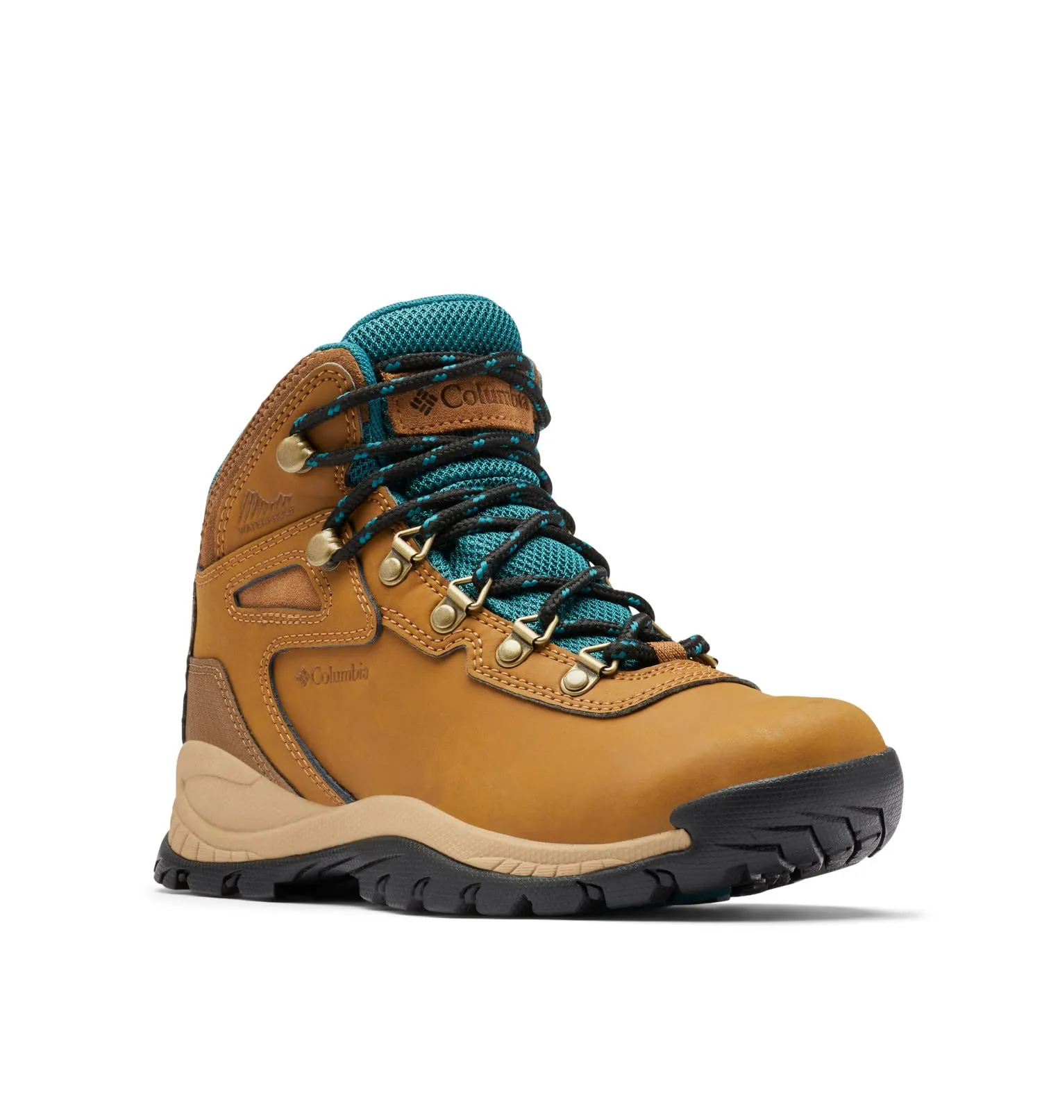 Columbia Womens Newton Ridge Lightweight Waterproof Hiking Boot, Elk/River Blue, 9.5 Wide