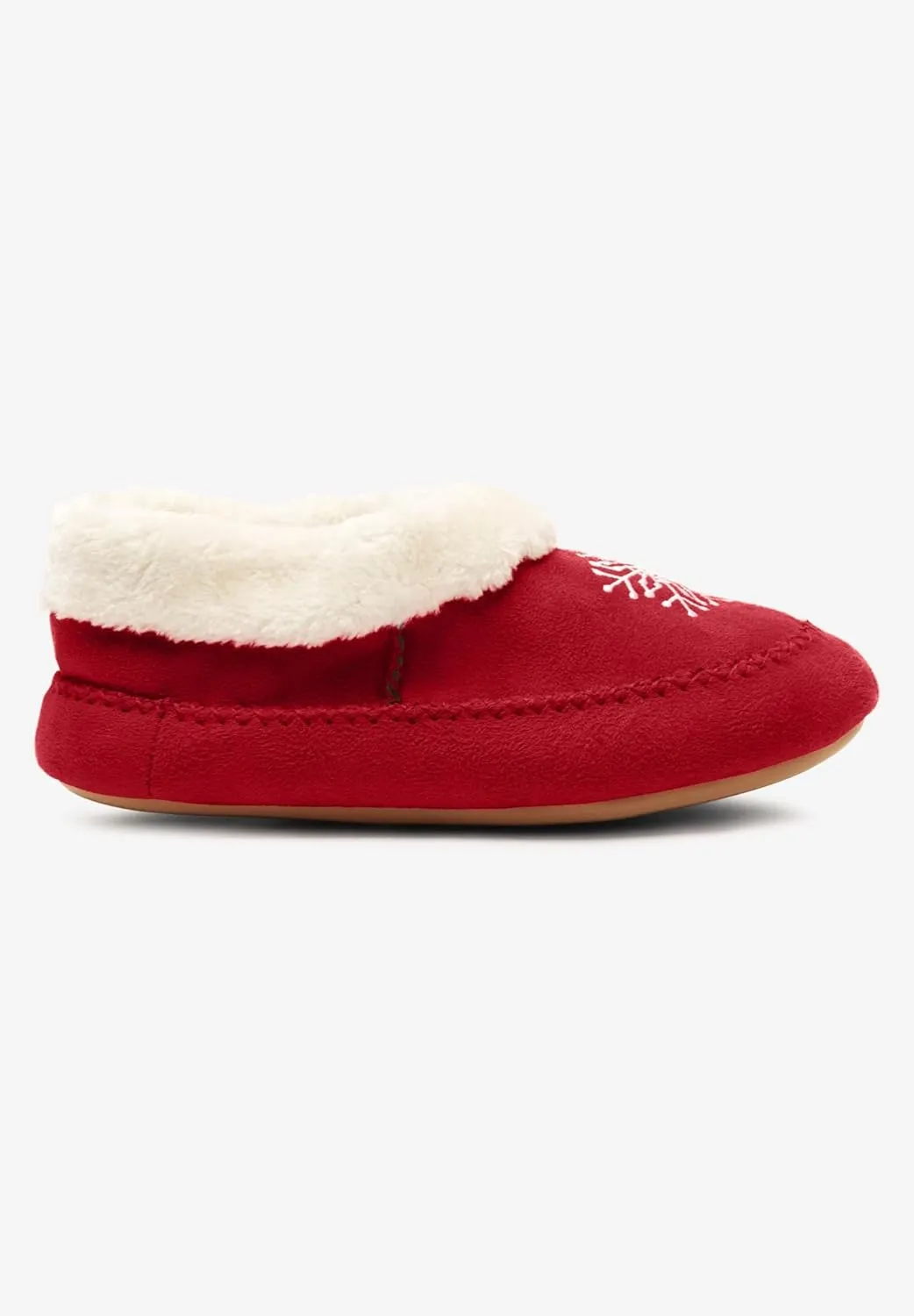 Comfortview Women's Wide Width The Snowflake Slipper Slippers