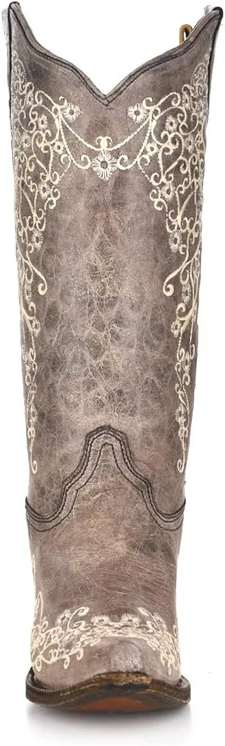 Corral Boots Women's Floral Embroidery Cowboy Boot