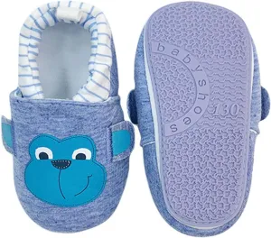 COSANKIM Infant Baby Boys Girls Slipper Soft Sole Non Skid Sneaker Moccasins Toddler First Walker Cirb House Shoes