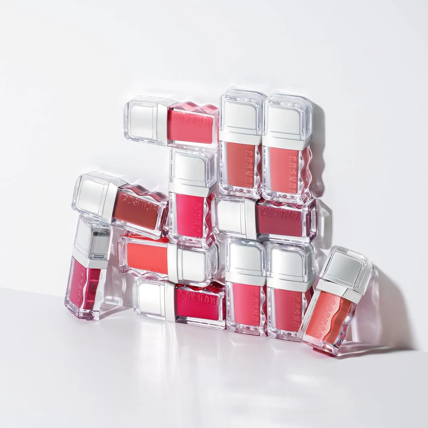 COSNORI Flow Wave Lip Tint - Vegan Glassy Lip Gloss, Lightweight & Long-lasting, Plant-derived Oil Moisturizer, K-Beauty (03 GLARE)