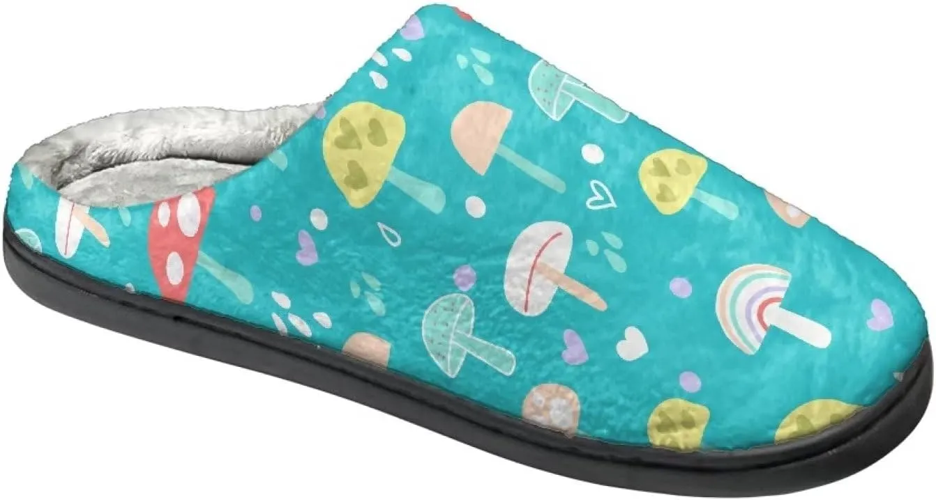 Cotton Slippers for Woman Cotton Slippers Washable Fuzzy Slippers Indoor Slip On Shoes Bedroom Slippers