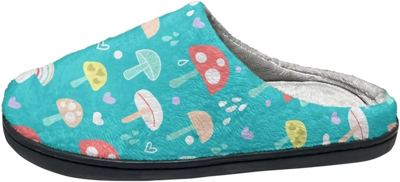 Cotton Slippers for Woman Cotton Slippers Washable Fuzzy Slippers Indoor Slip On Shoes Bedroom Slippers