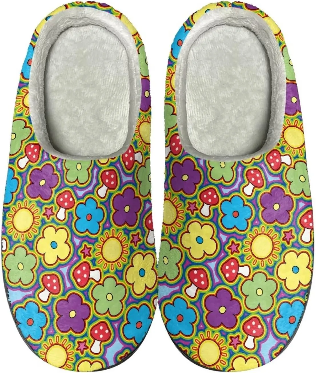 Cotton Slippers for Woman Cotton Slippers Washable Fuzzy Slippers Indoor Slip On Shoes Bedroom Slippers