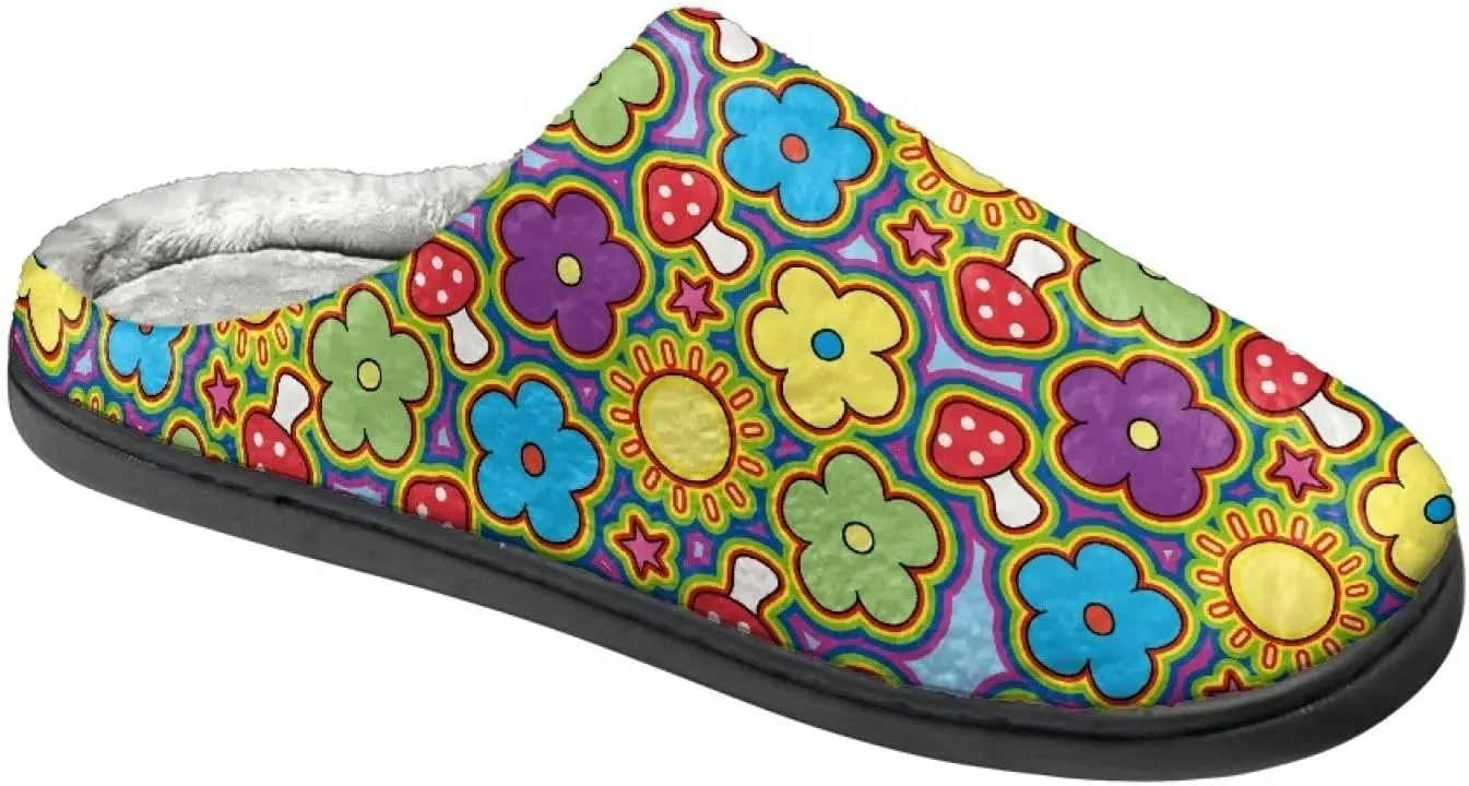 Cotton Slippers for Woman Cotton Slippers Washable Fuzzy Slippers Indoor Slip On Shoes Bedroom Slippers