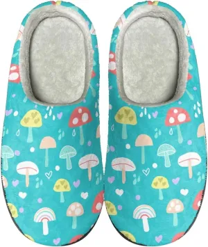 Cotton Slippers for Woman Cotton Slippers Washable Fuzzy Slippers Indoor Slip On Shoes Bedroom Slippers
