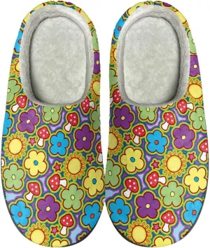 Cotton Slippers for Woman Cotton Slippers Washable Fuzzy Slippers Indoor Slip On Shoes Bedroom Slippers