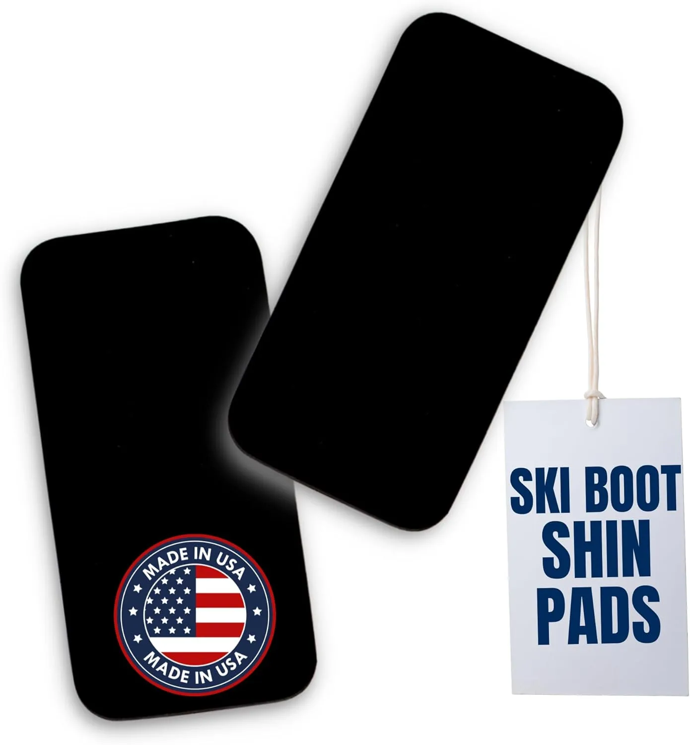 Covey Sports Shin Pads for Ski Boots - Cushioned 1/4" Foam Guards Inserts With Adhesive Backing - Custom-Fit Boot Fitting Pads for Skiing & Snowboarding to Prevent Shin Bang