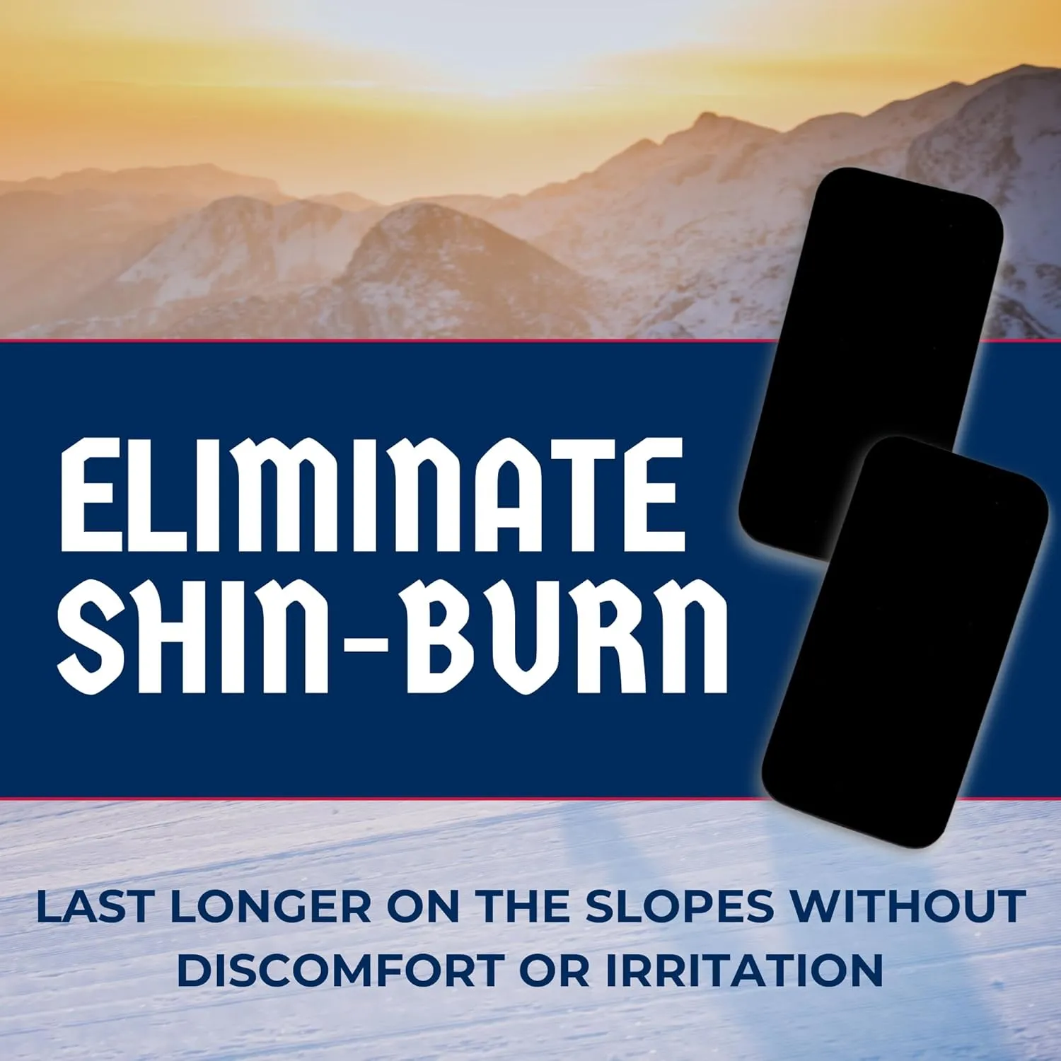 Covey Sports Shin Pads for Ski Boots - Cushioned 1/4" Foam Guards Inserts With Adhesive Backing - Custom-Fit Boot Fitting Pads for Skiing & Snowboarding to Prevent Shin Bang