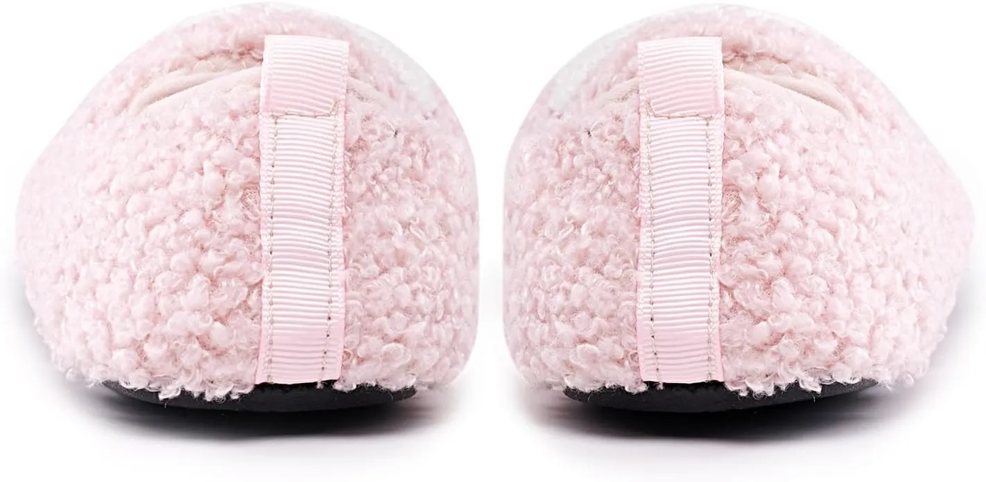 COVS Smile Face Slippers Kids Toddler Slippers for Boys Girls Slippers Toddler House Shoes Non-Slip TPR Soft Sole Kids Slippers Home Socks Shoes