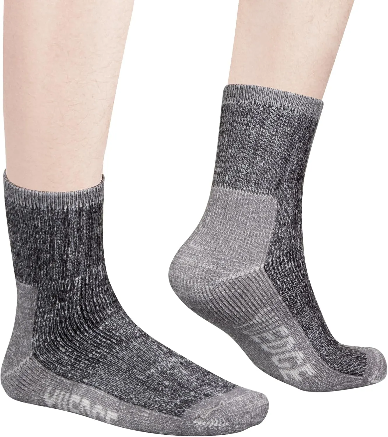 Cozy Wool Cushioned Outdoor Hiking Socks for Women, Moisture Wicking Comfort Everyday Safety Work Boot Socks