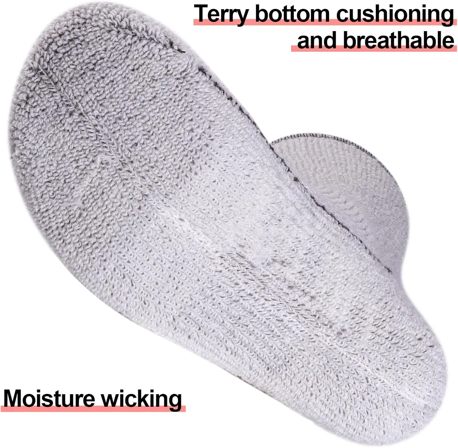 Cozy Wool Cushioned Outdoor Hiking Socks for Women, Moisture Wicking Comfort Everyday Safety Work Boot Socks
