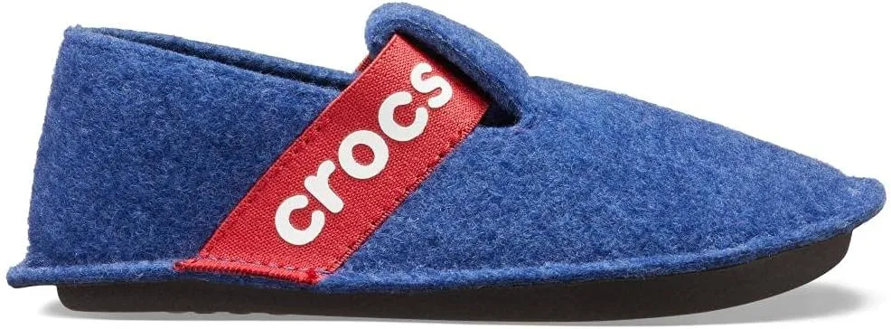 Crocs Kids' Classic Slipper | Comfortable Slip On Fuzzy Slippers for Kids