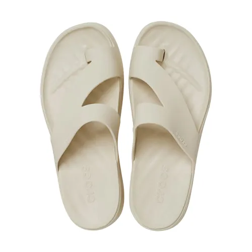 Crocs Ladies Getaway Platform Toe Loop Sandals -210834 - Beige/Sand
