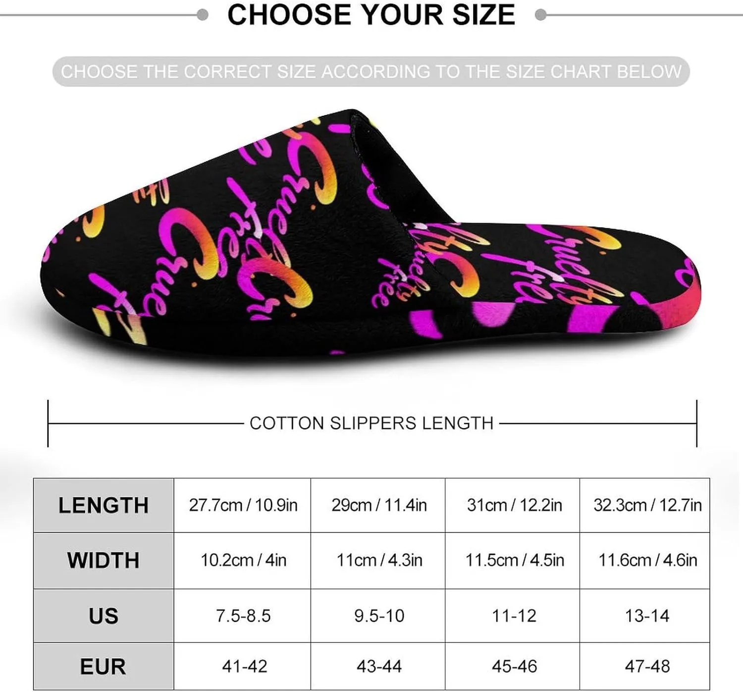 Cruelty Free Animal Protection Cotton Slippers Fashion Slip on House Shoes Lightweight Slipper for Men