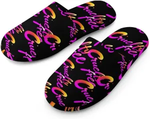Cruelty Free Animal Protection Cotton Slippers Fashion Slip on House Shoes Lightweight Slipper for Men