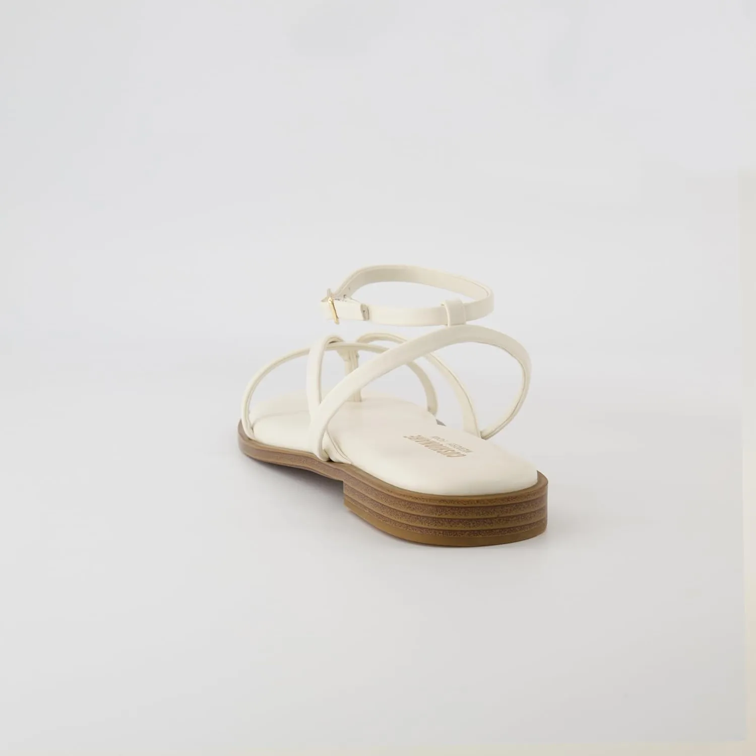 CUSHIONAIRE Women's Vida strappy flat sandal  Memory Foam and Wide Widths Available