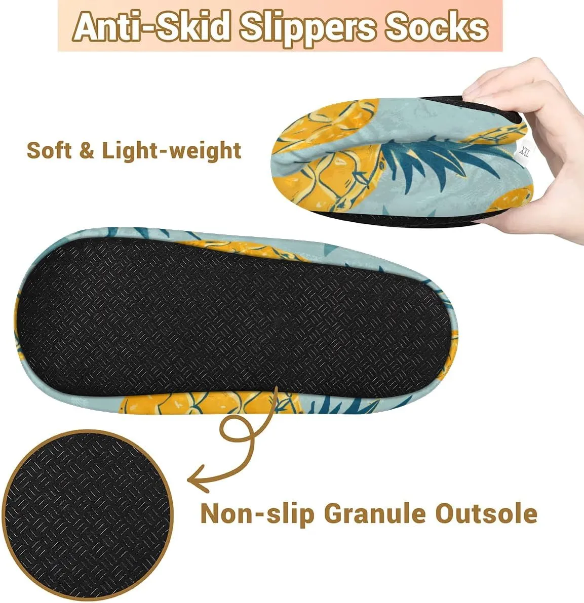 Cute Rabbits Flowers Soft Home Slippers for Women Lightweight Men's House Shoes Women's Slippers