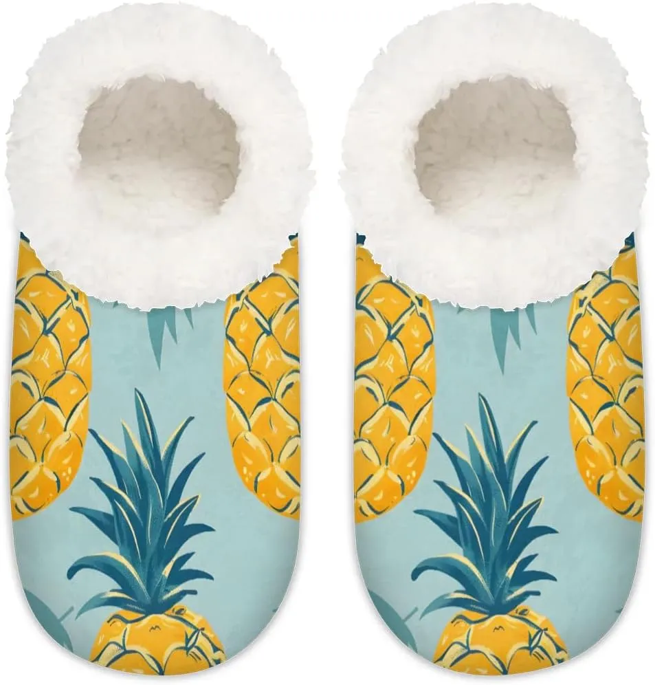 Cute Rabbits Flowers Soft Home Slippers for Women Lightweight Men's House Shoes Women's Slippers