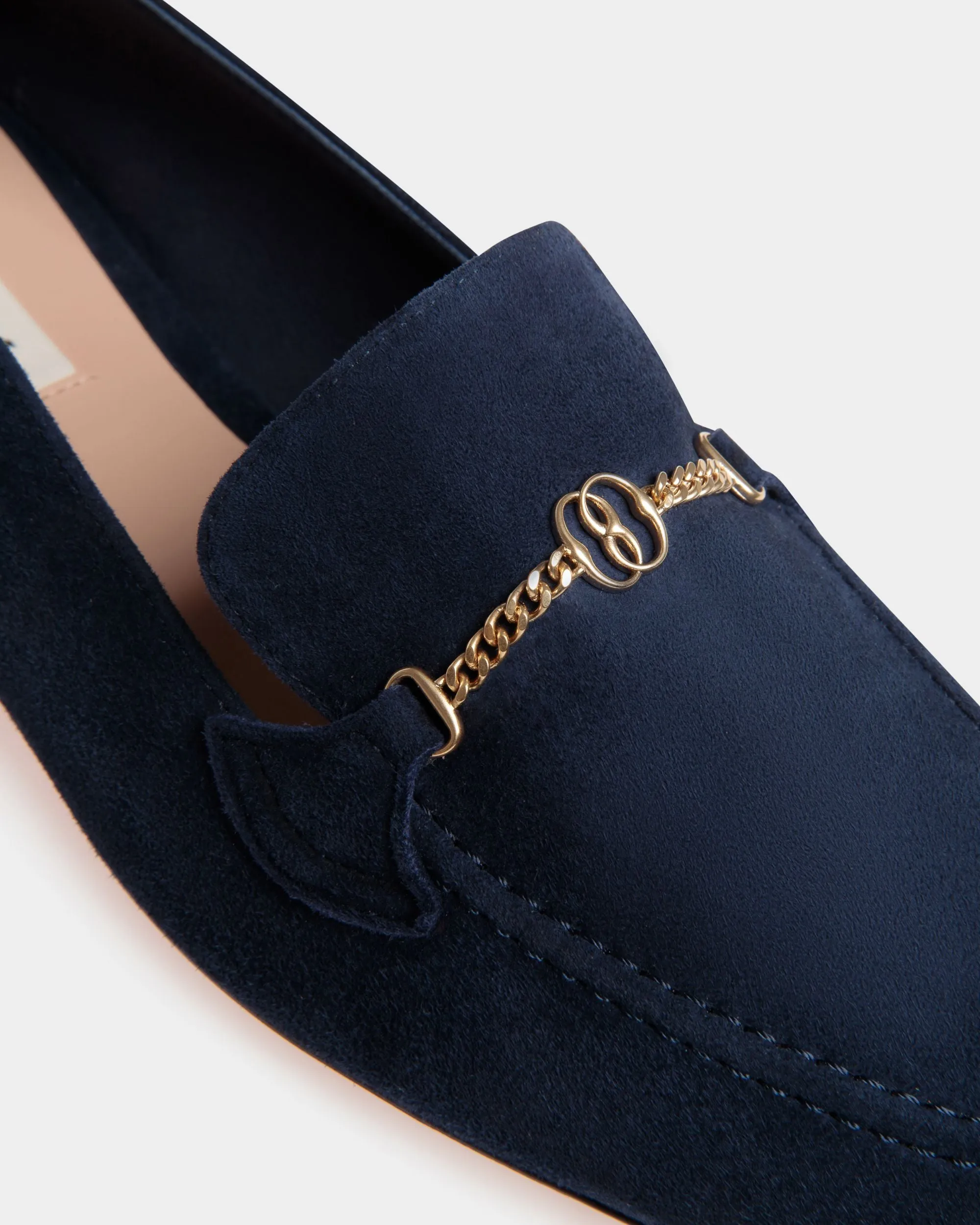 Daily Emblem Loafer in Blue Suede