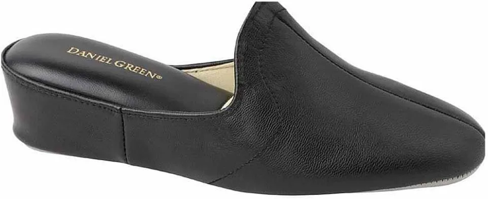 Daniel Green Womens Glamour Slip On Casual Slippers Casual - Black