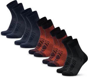 DANISH ENDURANCE Merino Wool Light Hiking Socks, Cushioned & Moisture Wicking Hiking Socks, Men, Women & Kids, 3 or 5 Pack