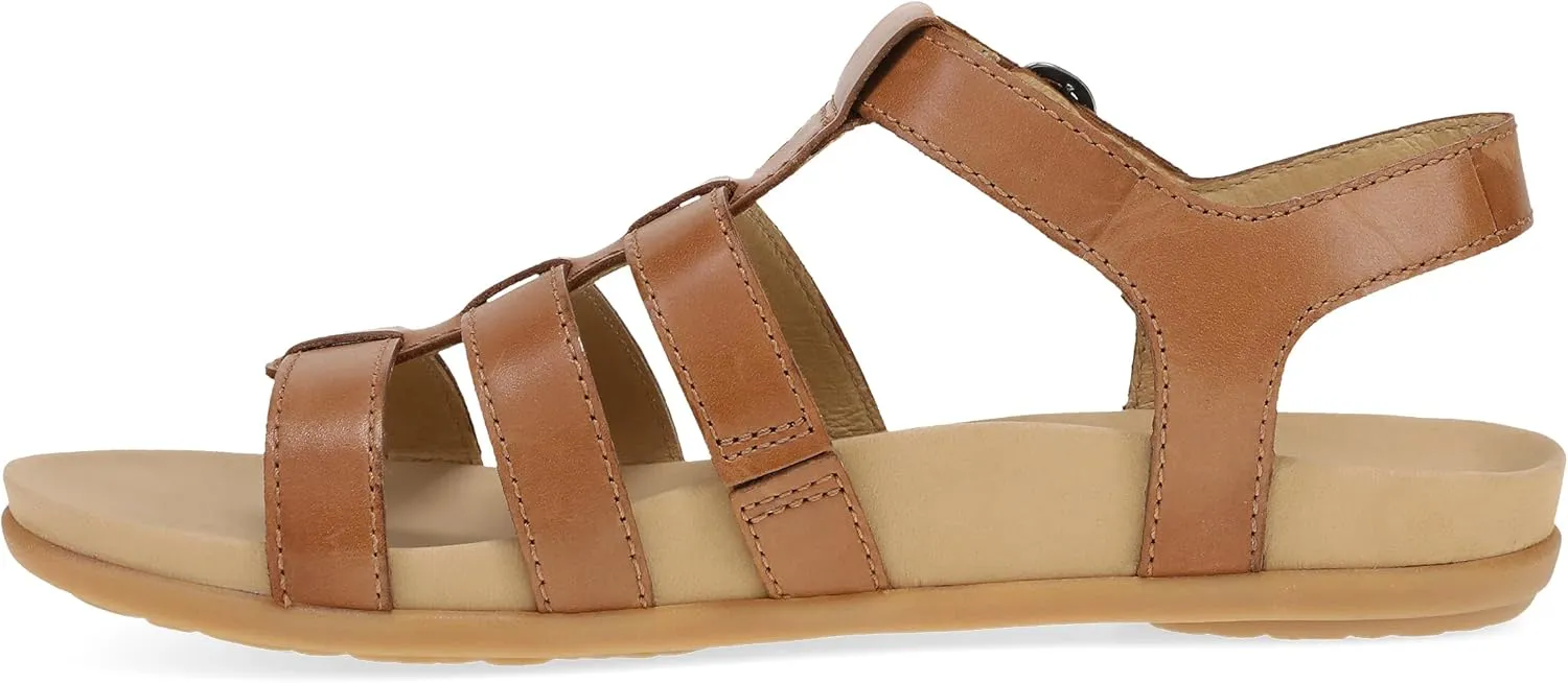 Dansko Janice Fisherman Sandal for Women - Leather Linings and Uppers for All-Day Comfort - Dual-Density EVA Footbed and Lightweight Rubber Outsole for Long-Lasting Wear