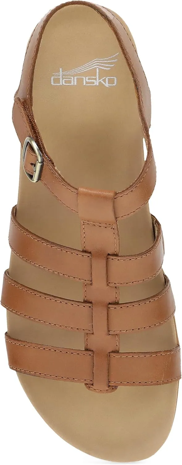 Dansko Janice Fisherman Sandal for Women - Leather Linings and Uppers for All-Day Comfort - Dual-Density EVA Footbed and Lightweight Rubber Outsole for Long-Lasting Wear
