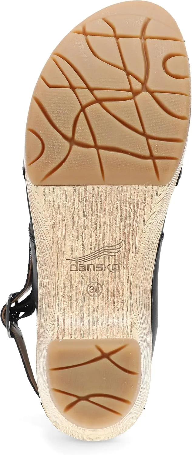 Dansko Lucia Closed-Toe Sandals for Women - Linings from Recycled Materials and Leather for Breathability- Lightweight Rubber Outsole for Long-Lasting Wear