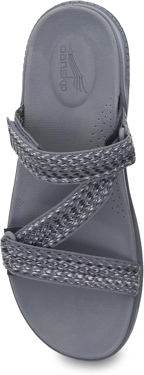 Dansko Rosette Slip-On Sport Sandal for Women - Lightweight EVA Midsole and Rubber Outsole - Natural Arch Technology for Added Support - Hook and Loop Closure