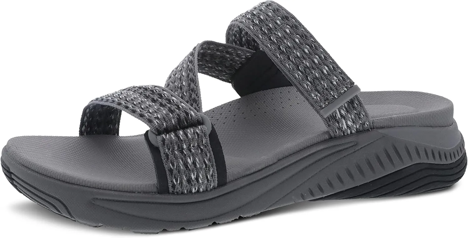 Dansko Rosette Slip-On Sport Sandal for Women - Lightweight EVA Midsole and Rubber Outsole - Natural Arch Technology for Added Support - Hook and Loop Closure
