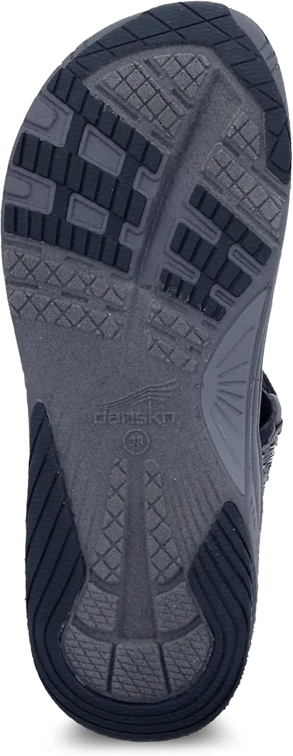 Dansko Rosette Slip-On Sport Sandal for Women - Lightweight EVA Midsole and Rubber Outsole - Natural Arch Technology for Added Support - Hook and Loop Closure
